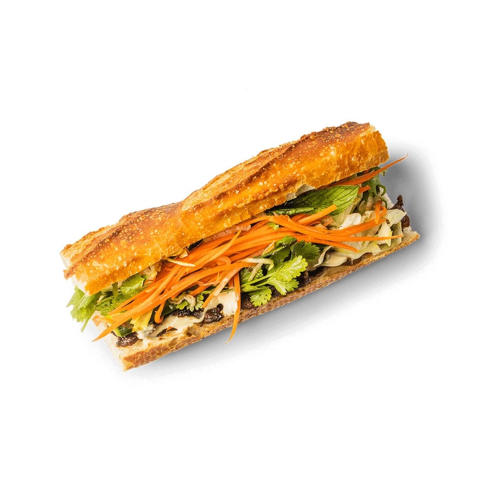 Vietnamese Style Lemongrass Beef Baguette