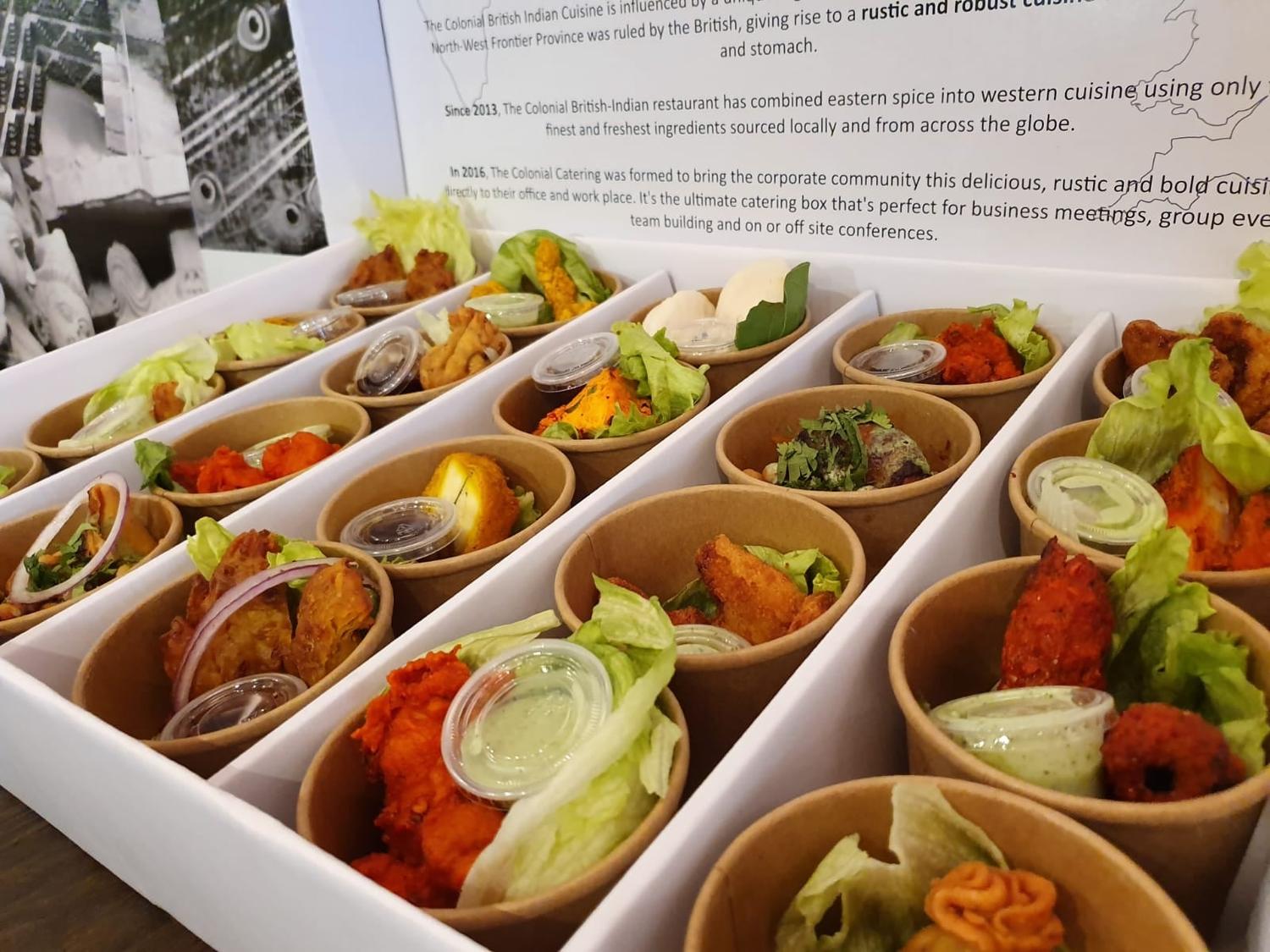 Veg and Non-Veg Mixed Entree Cup Box (20 Cups)