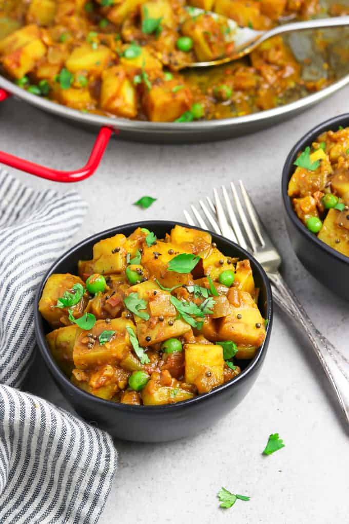 Vegan Bombay Potatoes and Peas