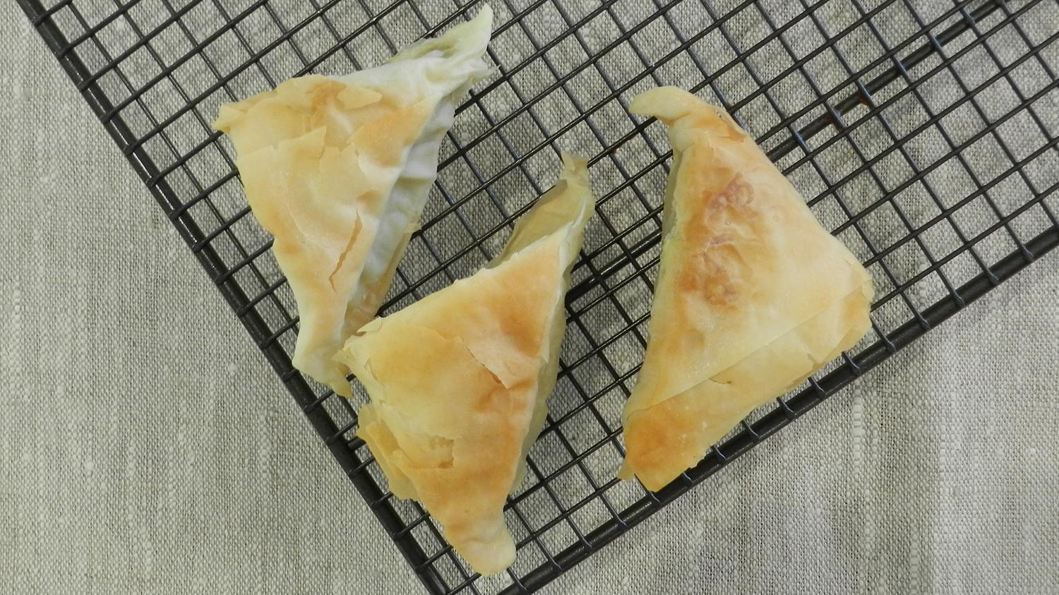Mini Spinach and Feta Filo Pastry