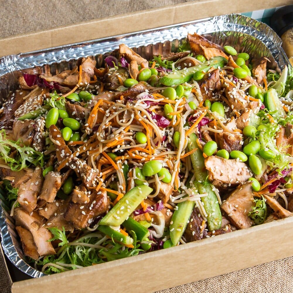 Korean BBQ Chicken Salad Platter