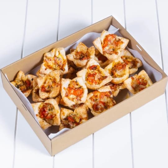 Bacon Quiches, Medium Platter