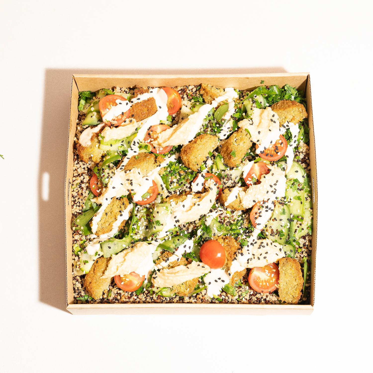 Falafel and Tabouli Quinoa Salad Platter (Large)