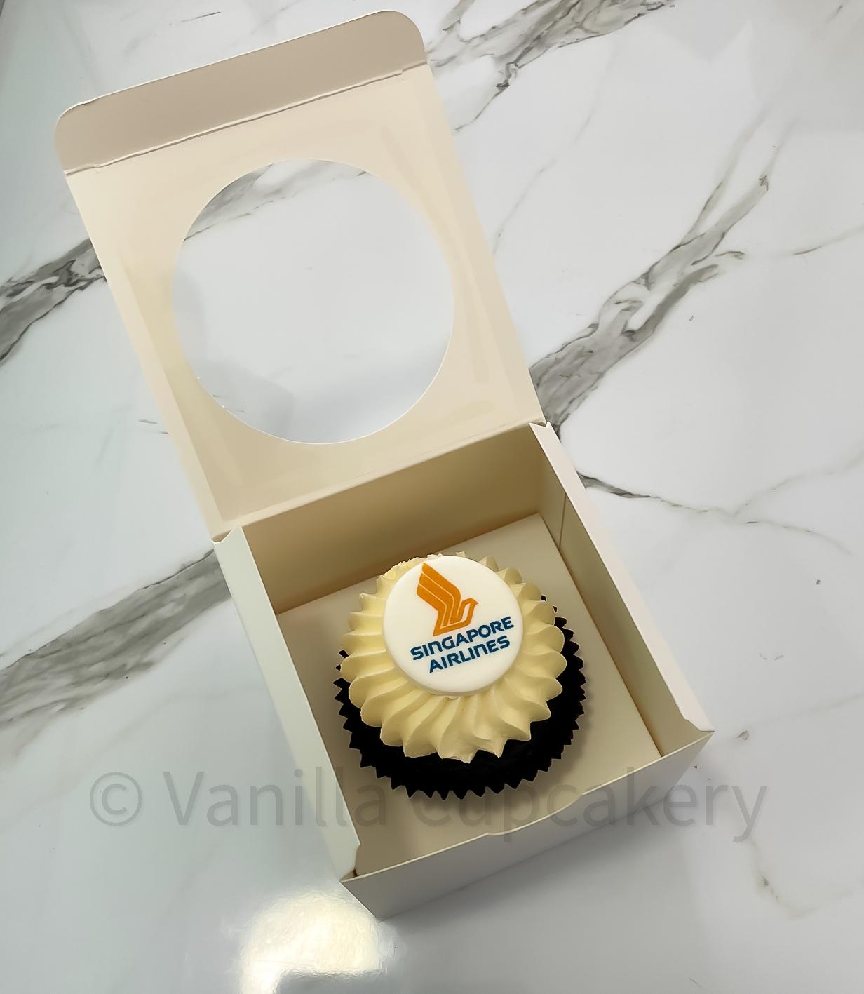 Cupcakes with Logo/Image in Individual White Box