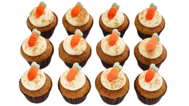 Carrot Petite Cupcake (Box of 12)