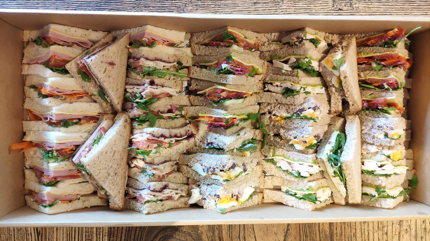 Gluten Free Triangle Sandwiches