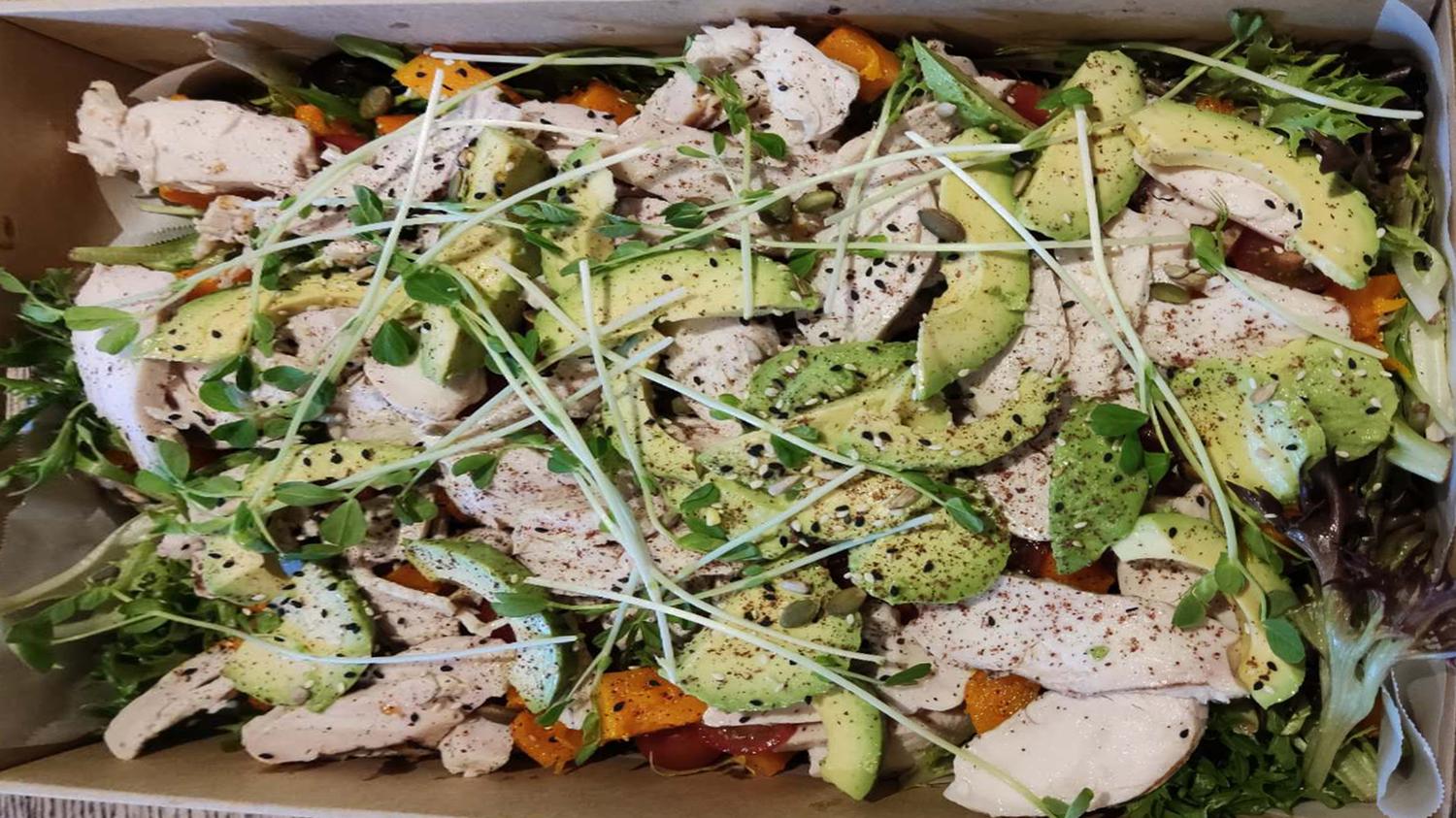 Poached Chicken & Avo Salad (Large Platter for 8)