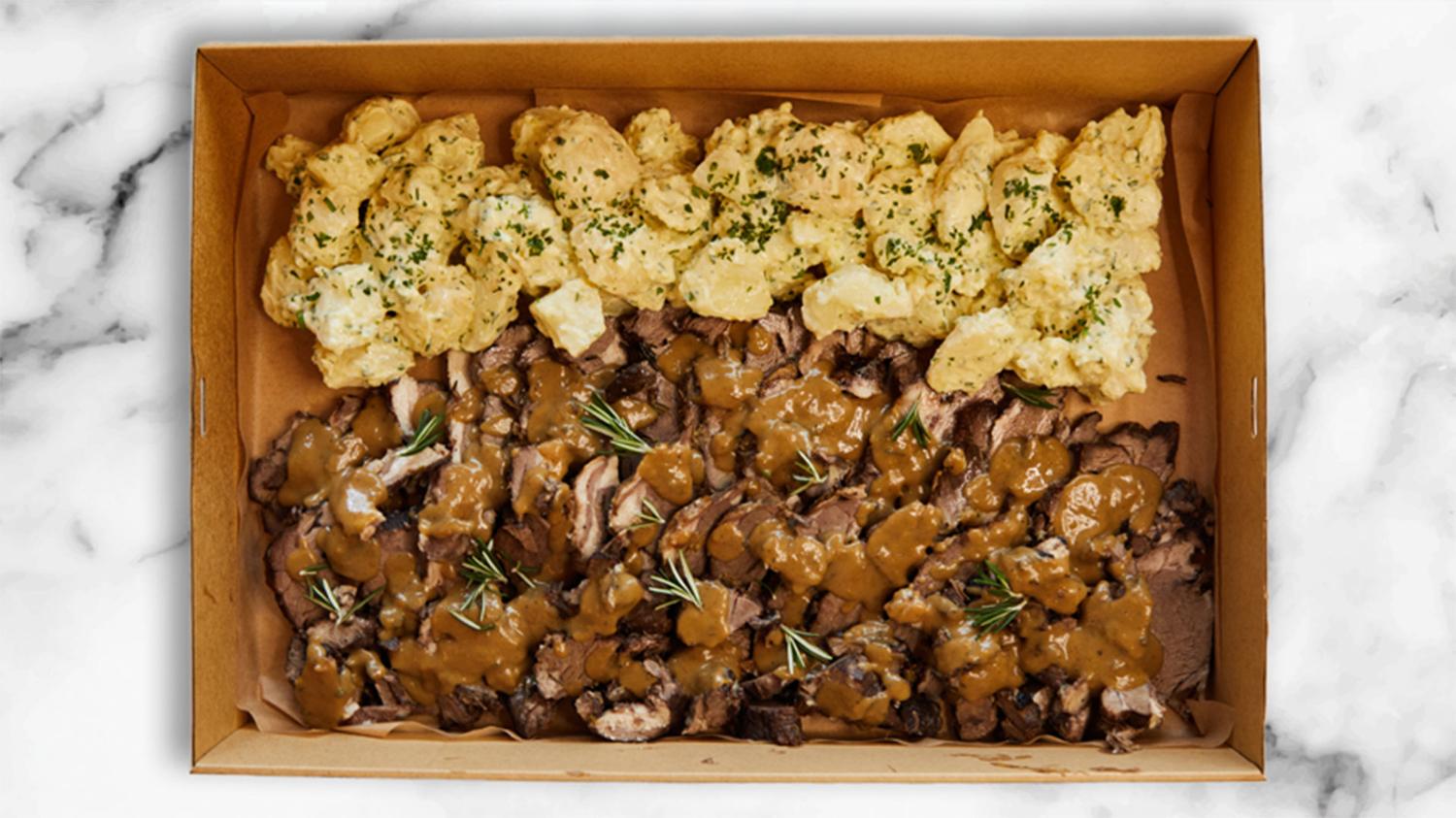 Carne Platter - Slow Roasted Lamb w/ Potato Salad