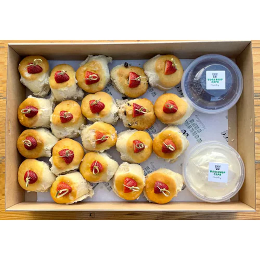 Scones with Jam and Cream (60g)