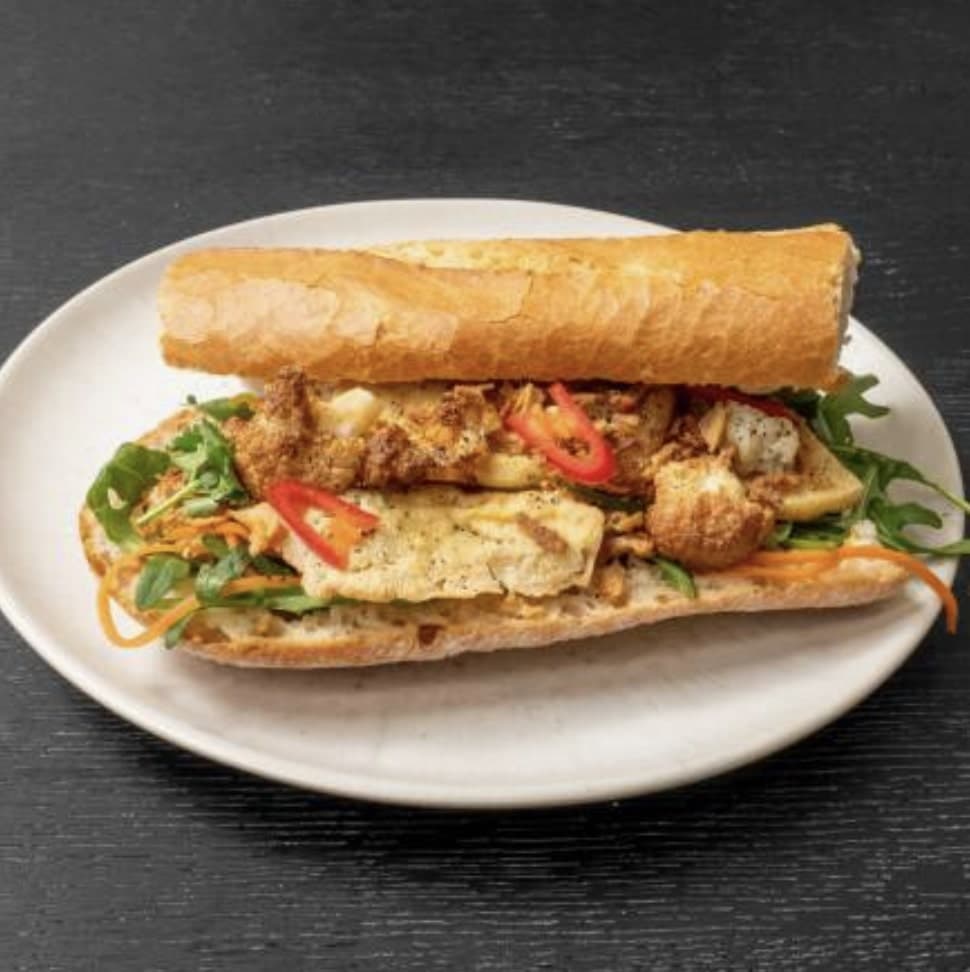 Bánh Mì Crispy Califlower Tofu - Vegan 