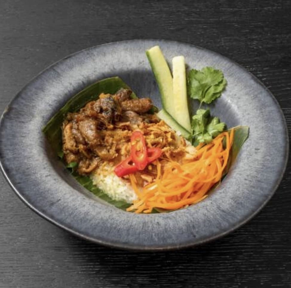 Savory Sticky Rice Mushroom Parade - Vegan 