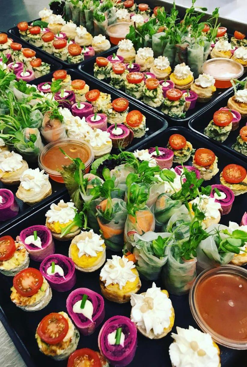 Cold Vegetarian Canape (Platter of 40 Pieces)
