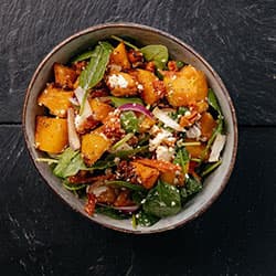 Roast Pumpkin, Feta & Spinach Salad