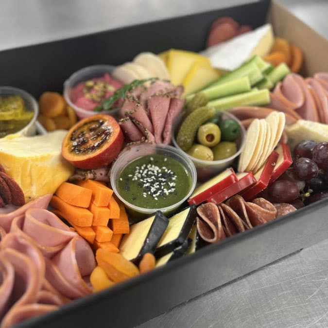 Large Antipasto Box with Wooden Knives