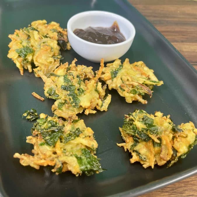 Pakora with Mango Chutney