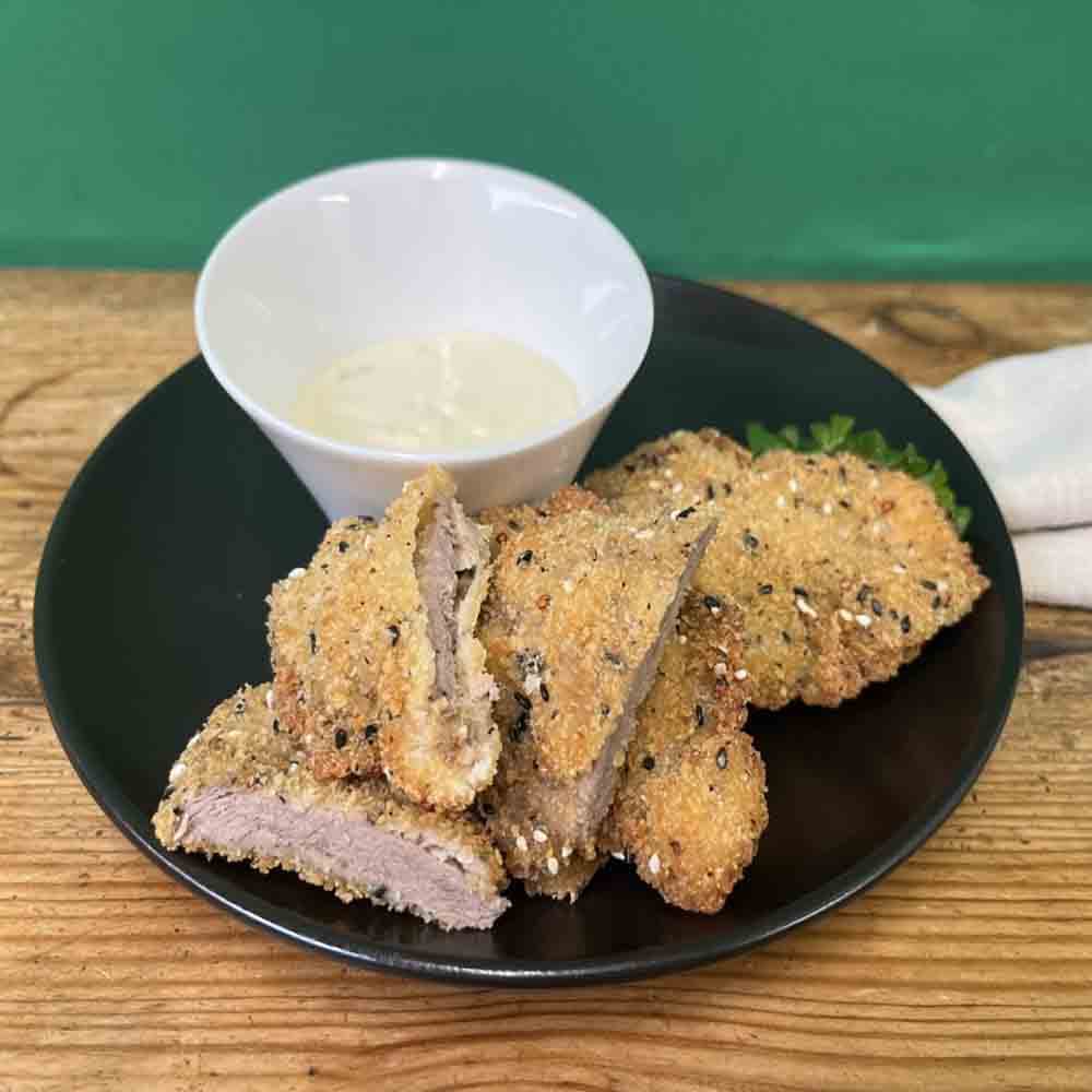 Beef Fillet Schnitzel,  Horseradish Cream