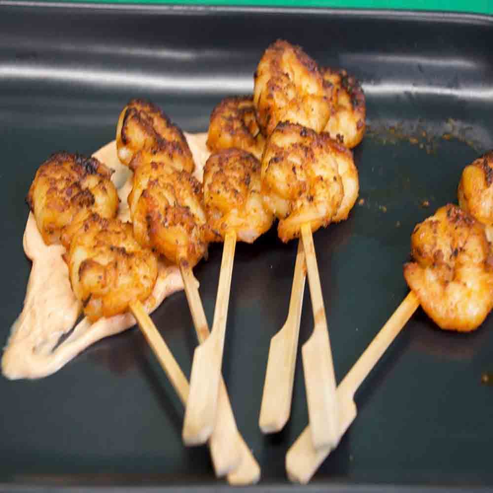 Vietnamese Prawn Skewer, Lime Aioli