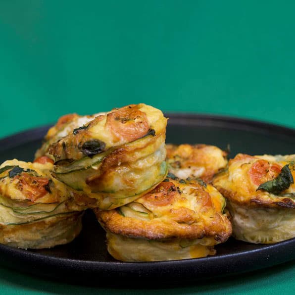 Cheesy Egg Cups Wrapped in Zucchini