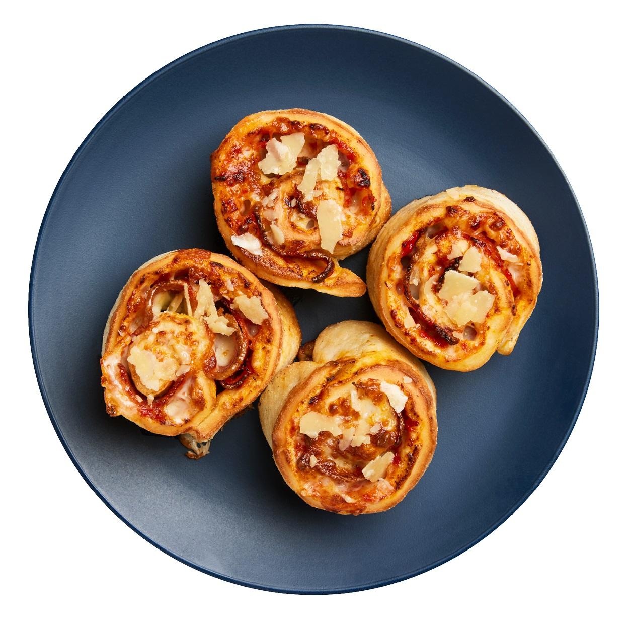 Cheesy Pepperoni Scrolls
