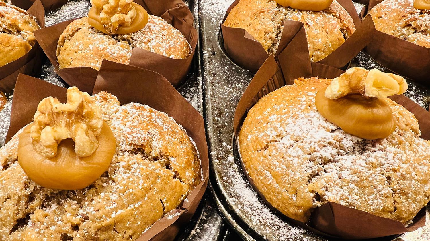 Caramel Walnut Muffin