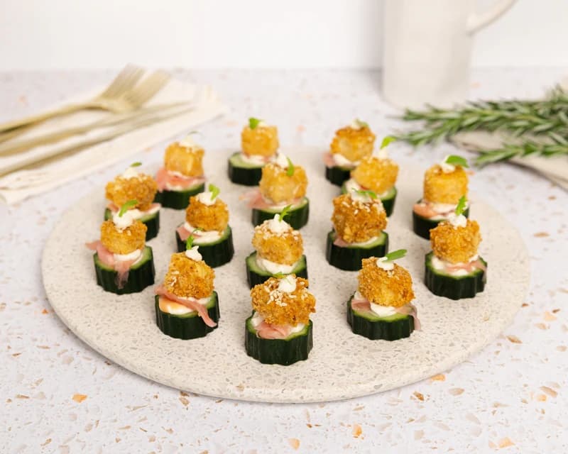 Crunchy Tofu Canapes