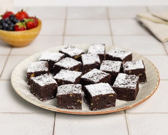 Mini Double Chocolate Walnut Brownie