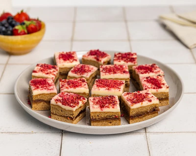 Mini Raspberry Slices