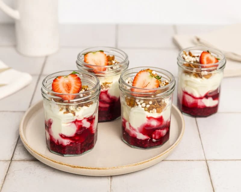 Berry Granola Pots