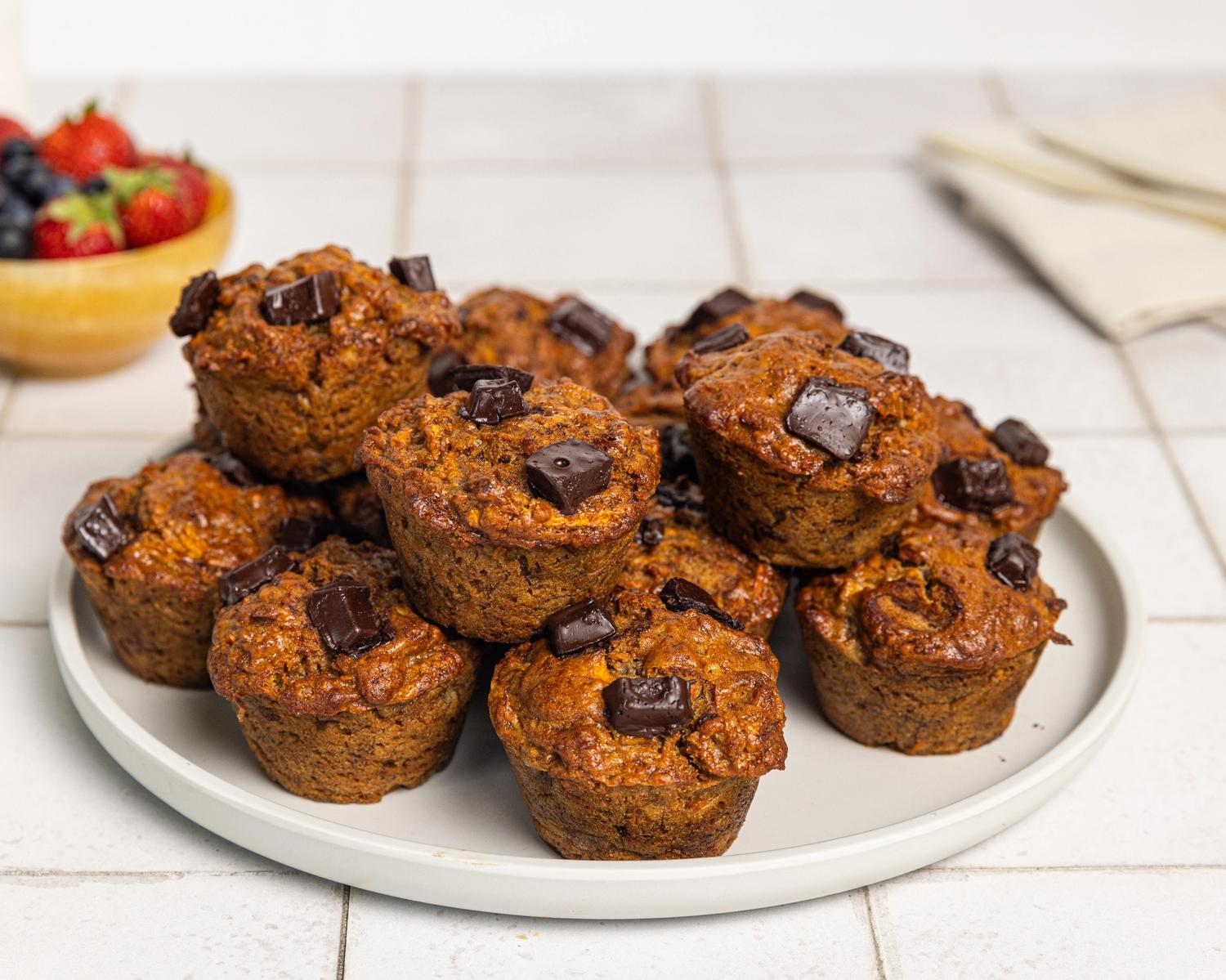 Choc Banana Muffins