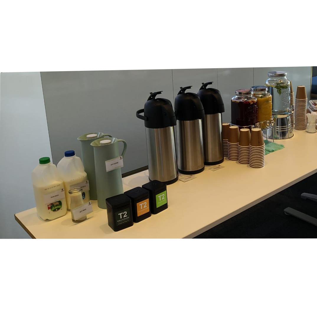 Tea, Coffee, Iced Water, Soft Drink, Juice Station