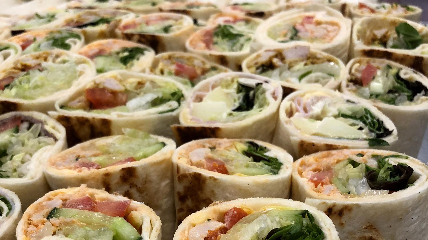 Hot and Cold Wraps (Shared Platter)