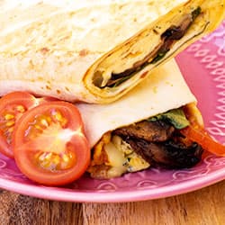 Bacon and Egg Breakfast Wrap (Half)