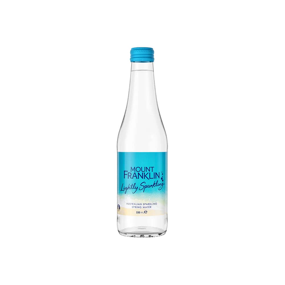 Mount Franklin Lightly Sparkling (330mL Glass)