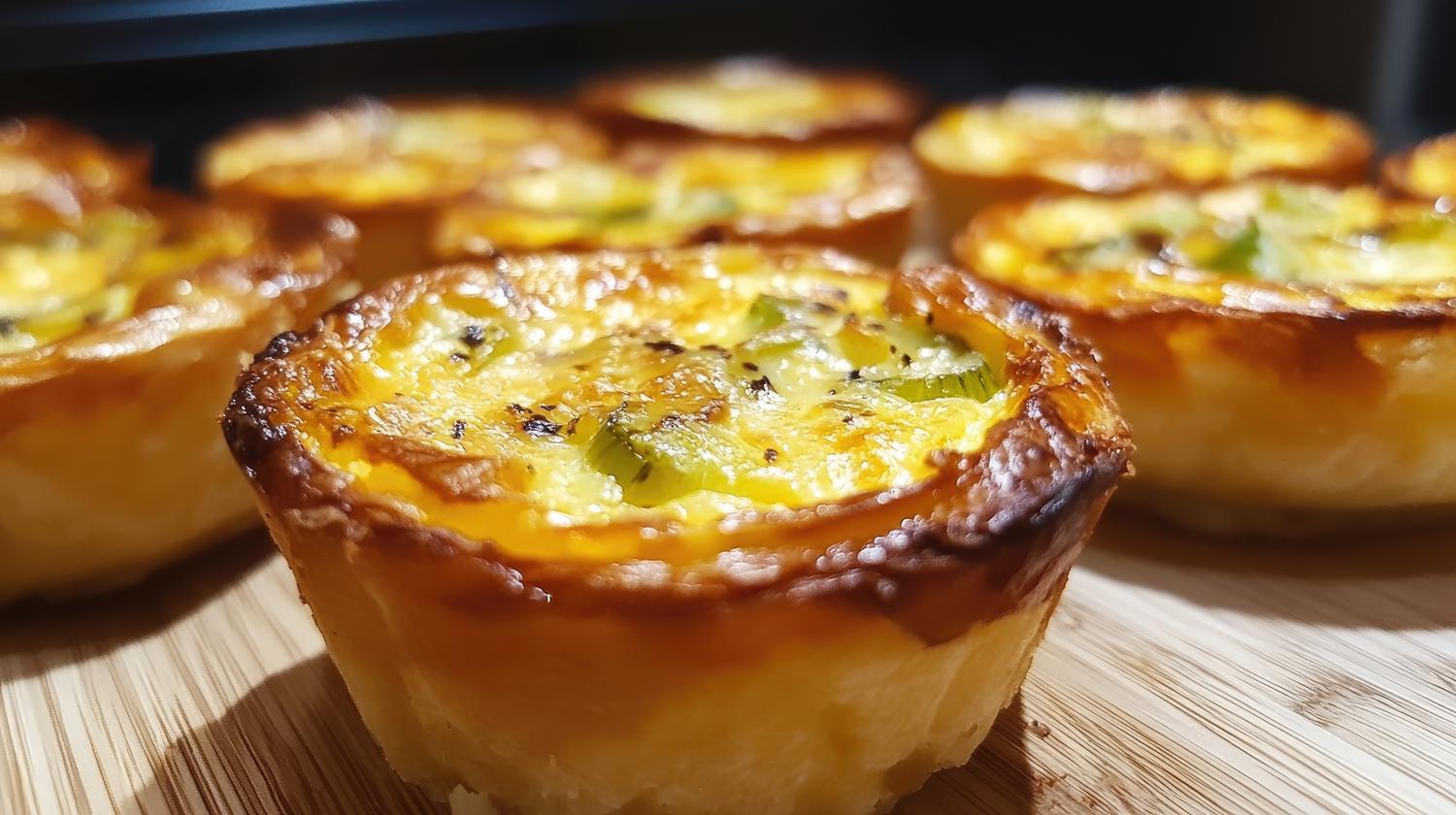 Mini Quiche Leek, Rosella, Ricotta (20 Pieces)