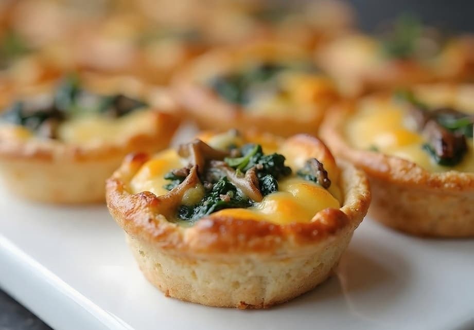 Mini Quiche - Mushroom, Thyme, Feta (20 Pieces)