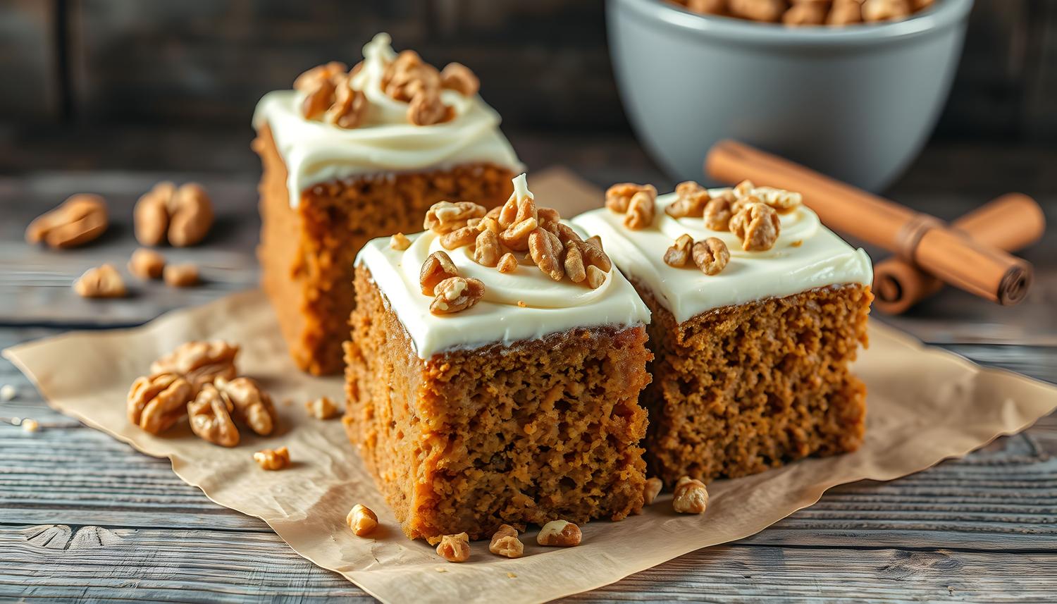Carrot & Walnut Cake Slice Box (20 Pieces)