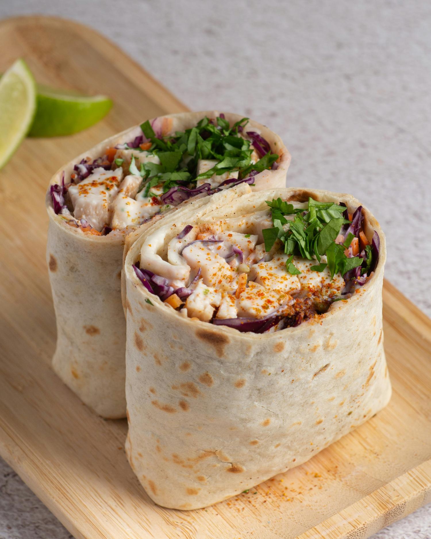 Pulled Chicken, Salad Wrap Box (20 Pieces)