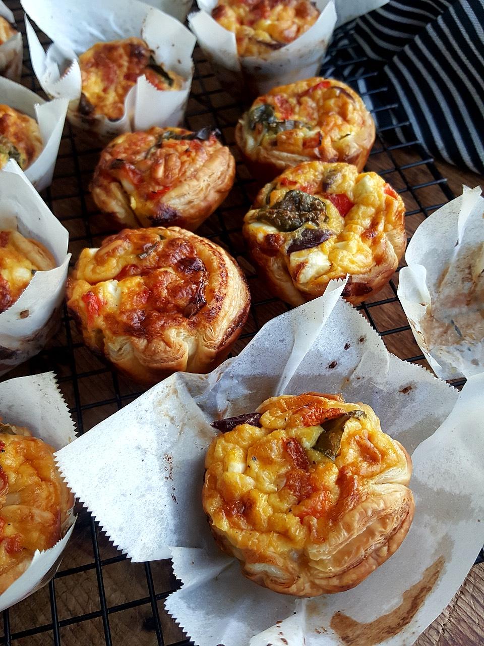 Roast Capsicum & Olive Tarts (Box of 10)