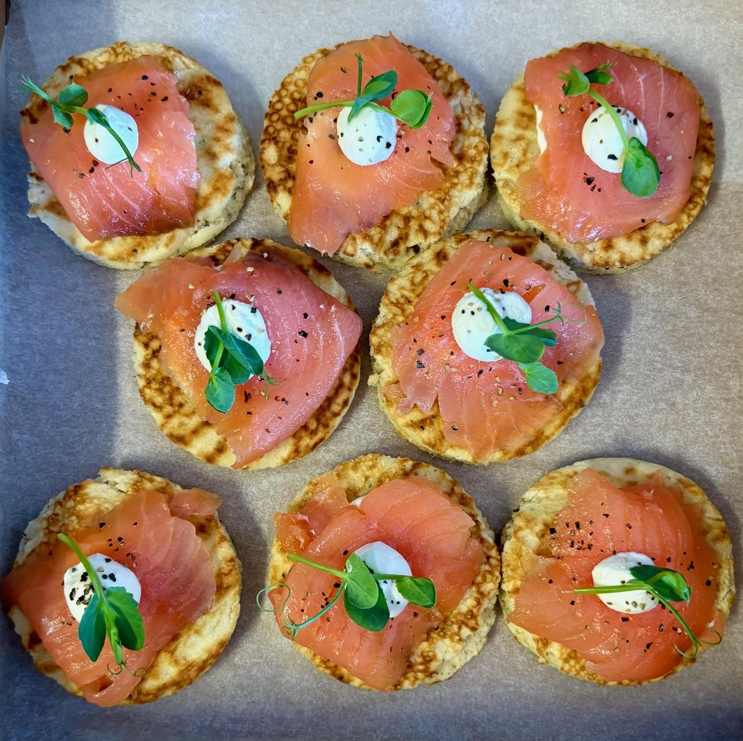 Smoked Salmon Blinis (Box of 20)