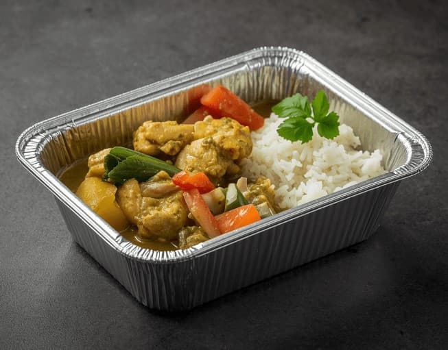 Thai Green Chicken Curry with Rice Single Pack