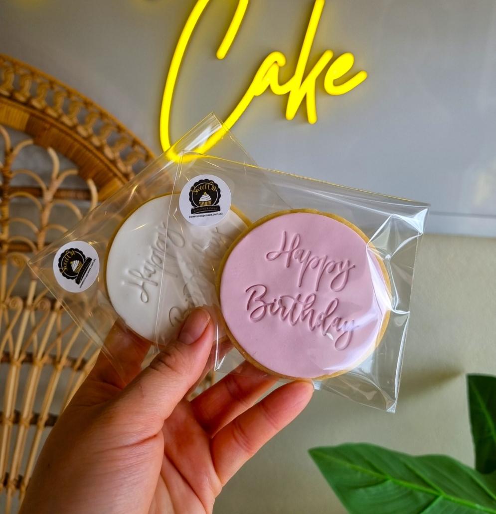 MEDIUM: Birthday Cookies 7.5cm (12 Pack)