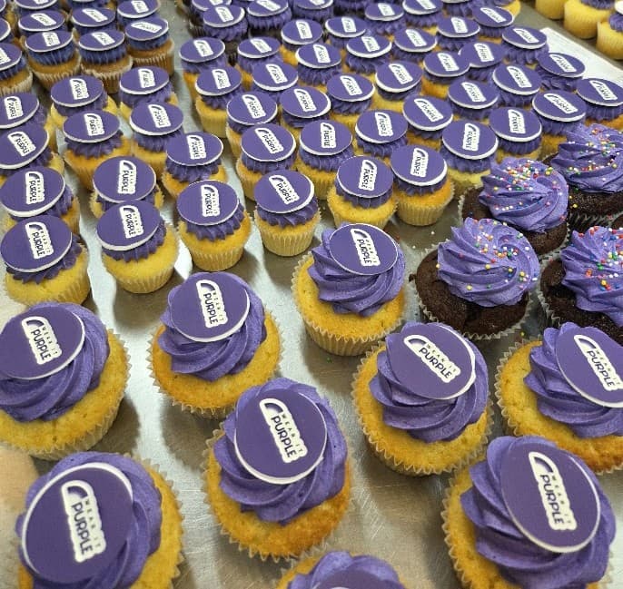 MINI: Wear it Purple Cupcakes (12 Pack)