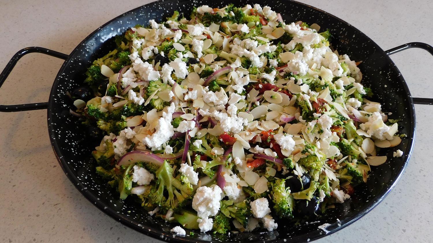 Greek Broccoli and Feta Salad Platter
