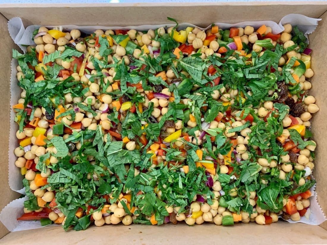 Mediterranean Chickpea Salad Platter