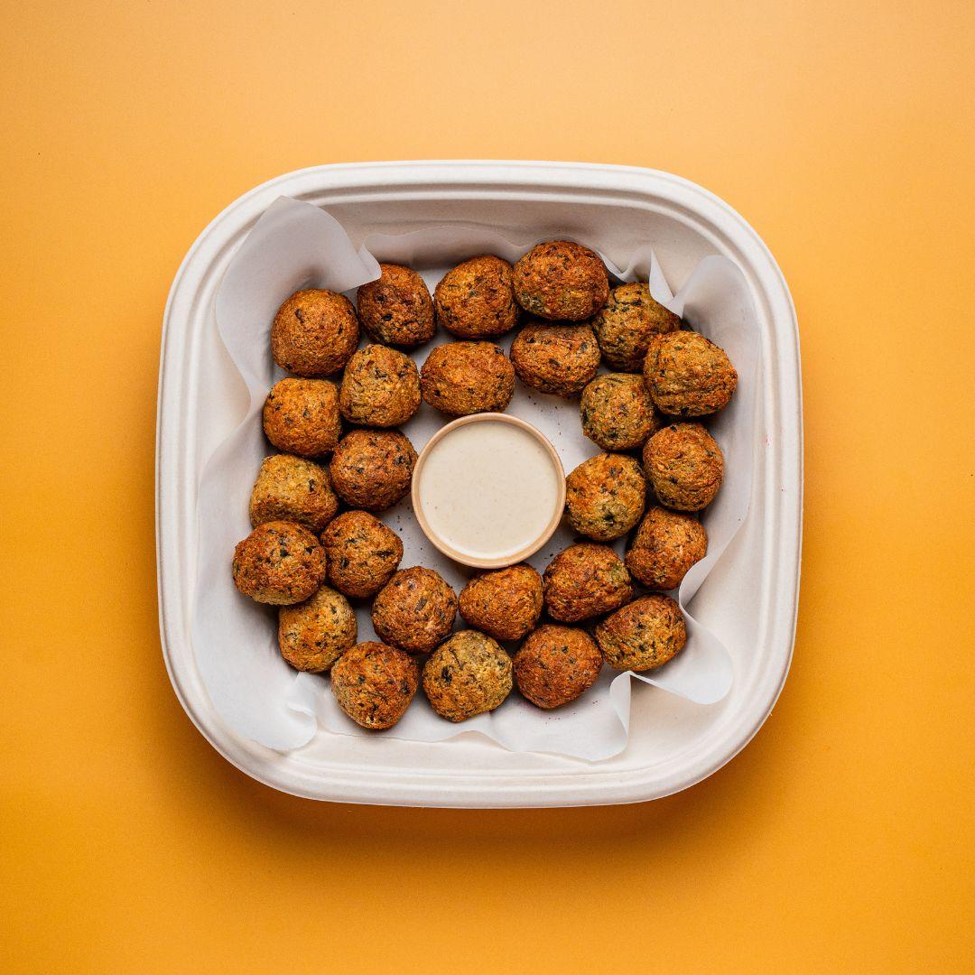 Egyptian baked falafel Platter