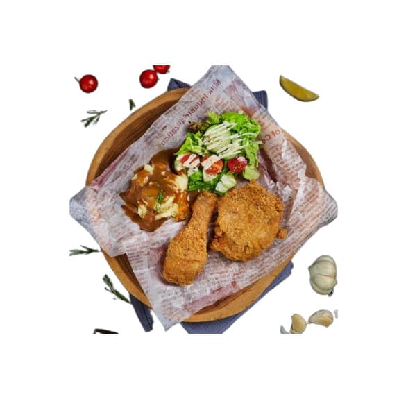2pc Fried Chicken (Set)