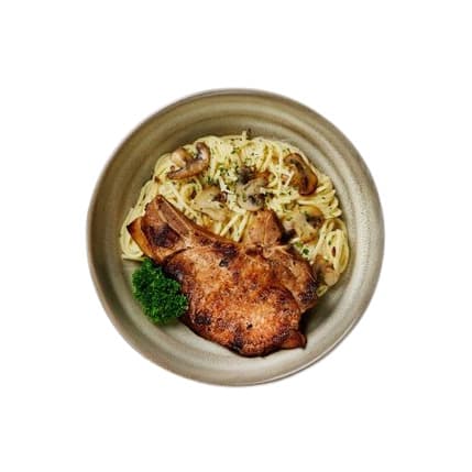 Grilled Pork Chop Pasta