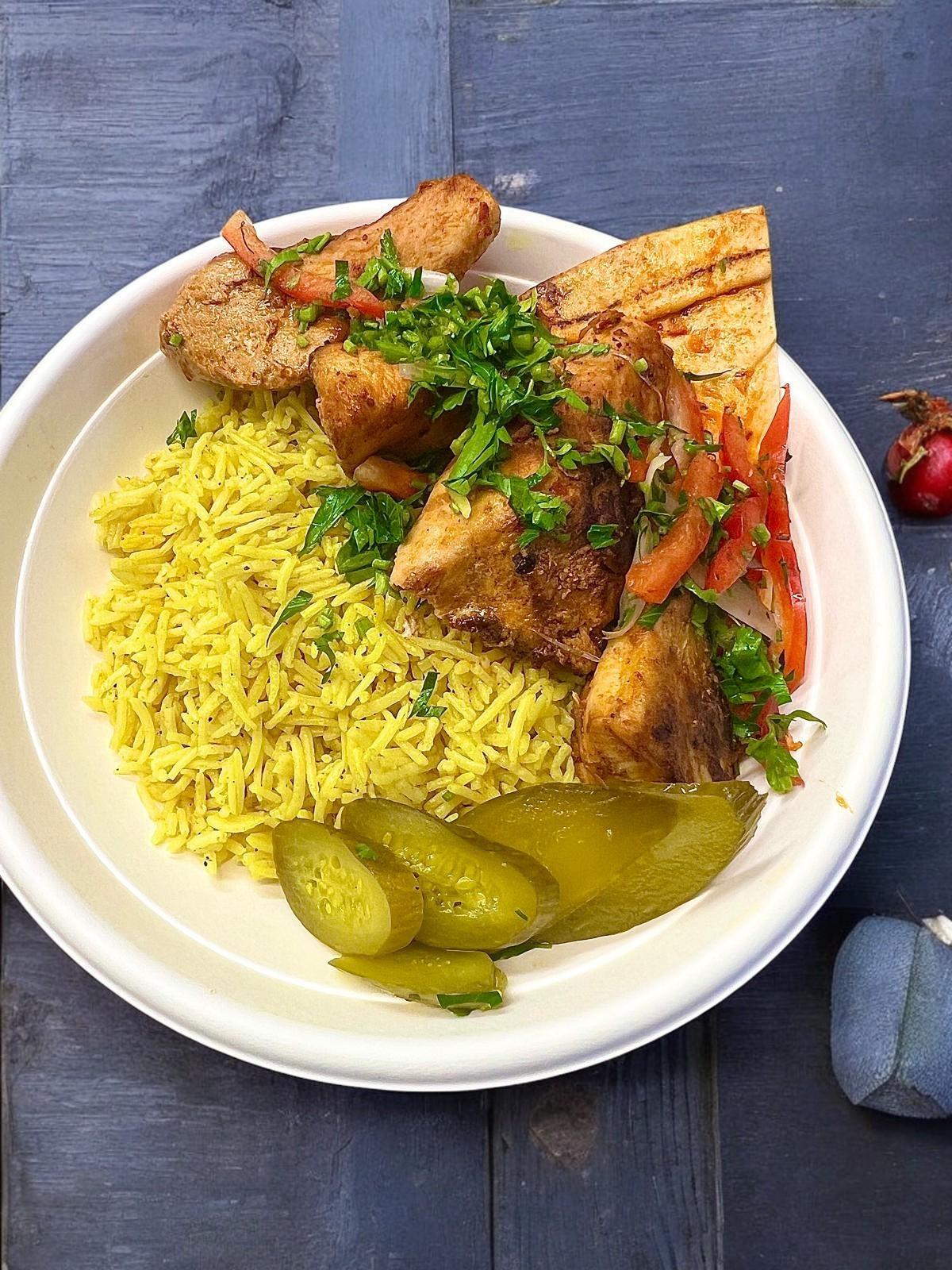 Grilled Chicken with Rice 