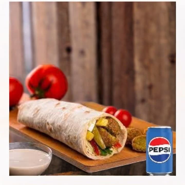 Spicy Dragon Falafel + Pepsi