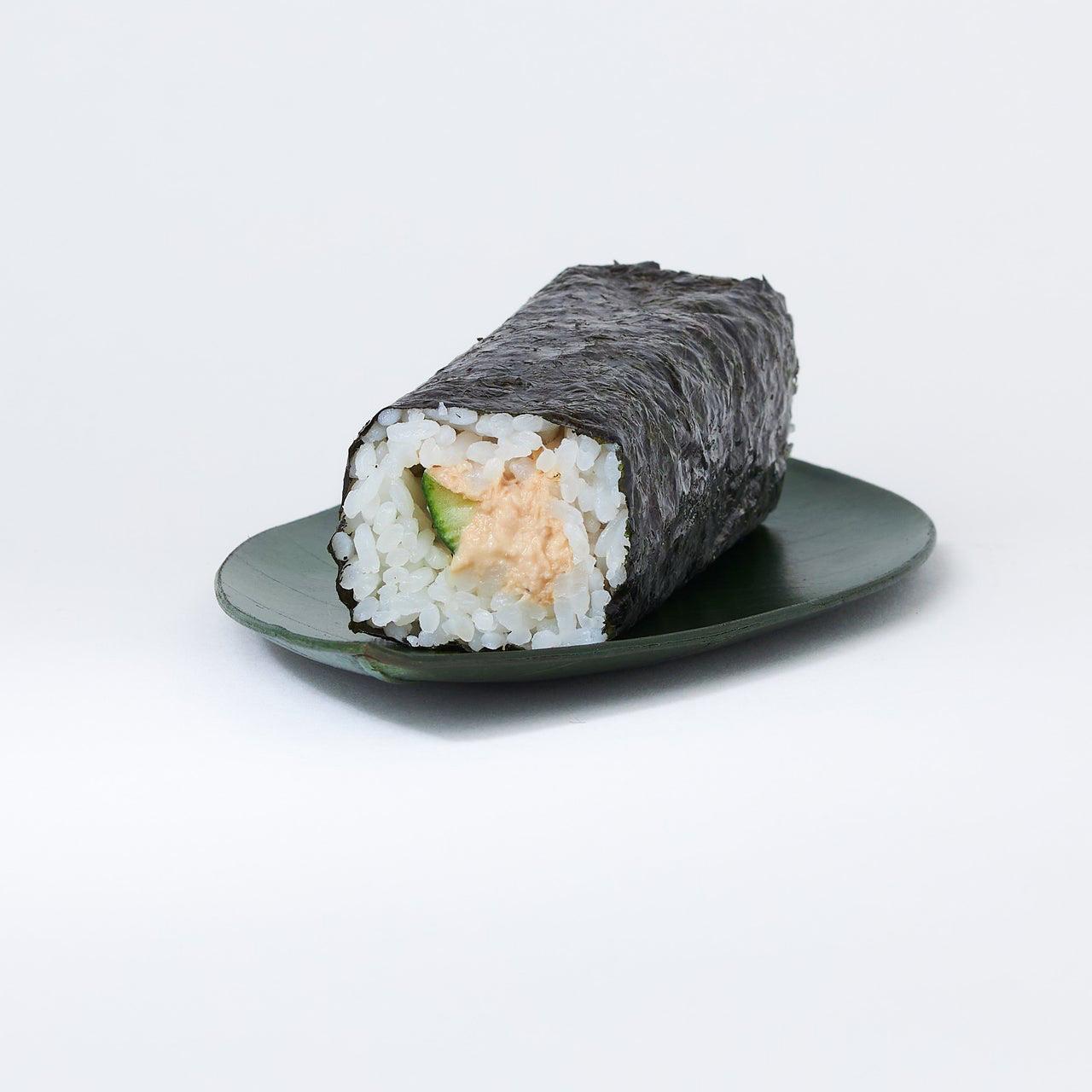 Cooked Tuna and Cucumber Hand Roll